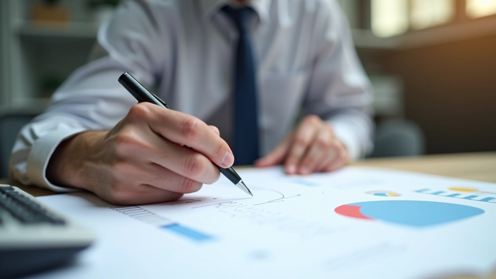 Podnikatel si prohlíží finanční výkazy a zvažuje paušální daň pro OSVČ