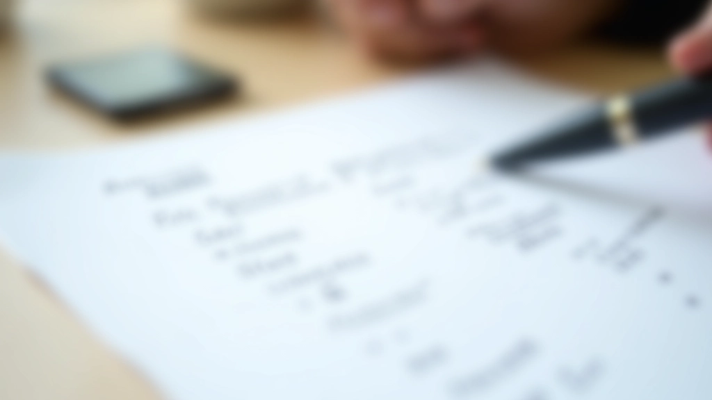 Dokument nezdanitelných příjmů s perem a poznámkami na tabulce